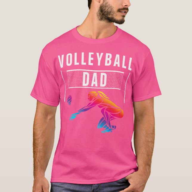 Camiseta Voleibol Pai Voleibol Engraçado Voleibol (Frente)