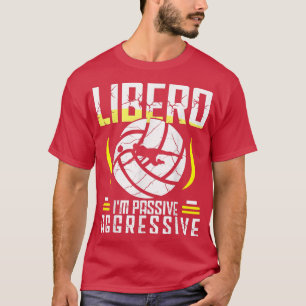 Camiseta Voleibol para homens e mulheres voleibol Libero T-