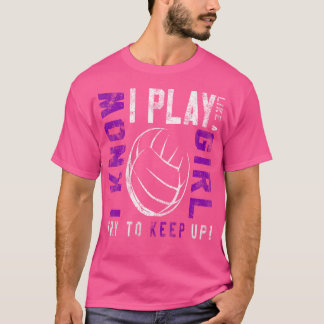 Camiseta Voleibol Para Meninas Jogam Como Garota