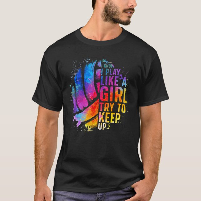 Camiseta Voleibol Para Mulheres Adolescentes Coletivas De V (Frente)