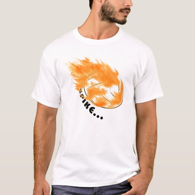 Camiseta Voleibol - "ponto… pode você escavá-lo? " (Frente)