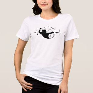 Camiseta Voleibol - Pulsação do Jogador de Voleibol