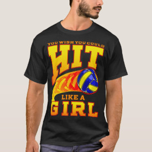 Camiseta Voleibol Que Você Deseja Atingir Como Uma Brincade