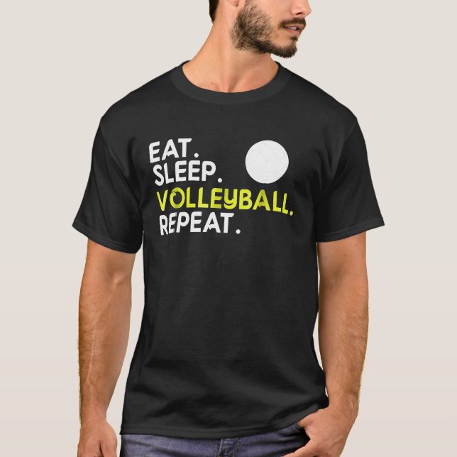 Camiseta Voleibol Repetitivo De Sono (Frente)