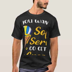 Camiseta Voleibol Se Quiser Um Sorvete Mole