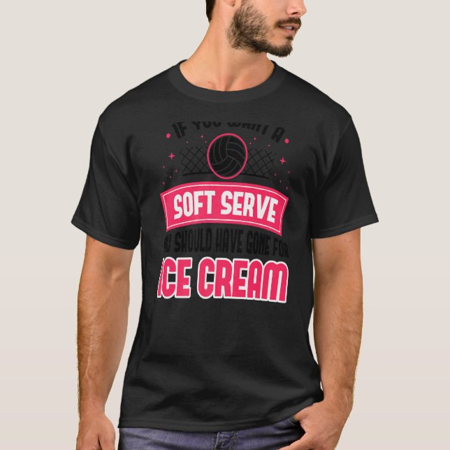 Camiseta Voleibol Se Quiser Uma Placa De Voleibol Mole (Frente)