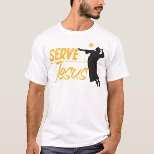 Camiseta Voleibol Serve Jesus Jesus Cristão