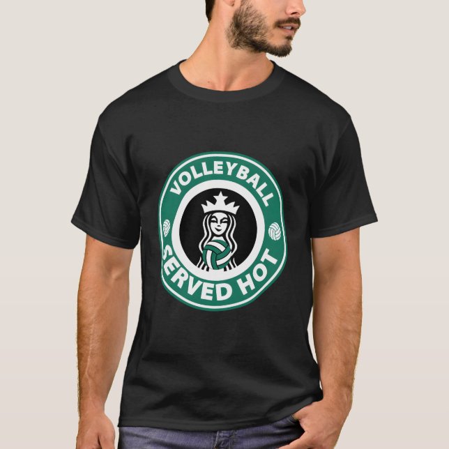 Camiseta Voleibol Servido De Quente Perfeito Em Jogadores D (Frente)