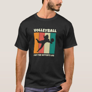 Camiseta Voleibol Setores De Vida De Garota De Voleibol V