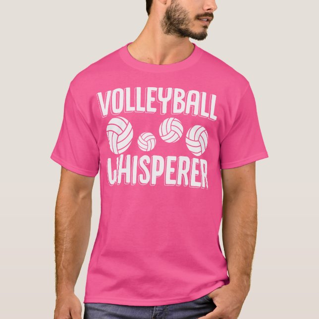 Camiseta Voleibol Sussurro Engraçado Jogo de Corte de Balle (Frente)