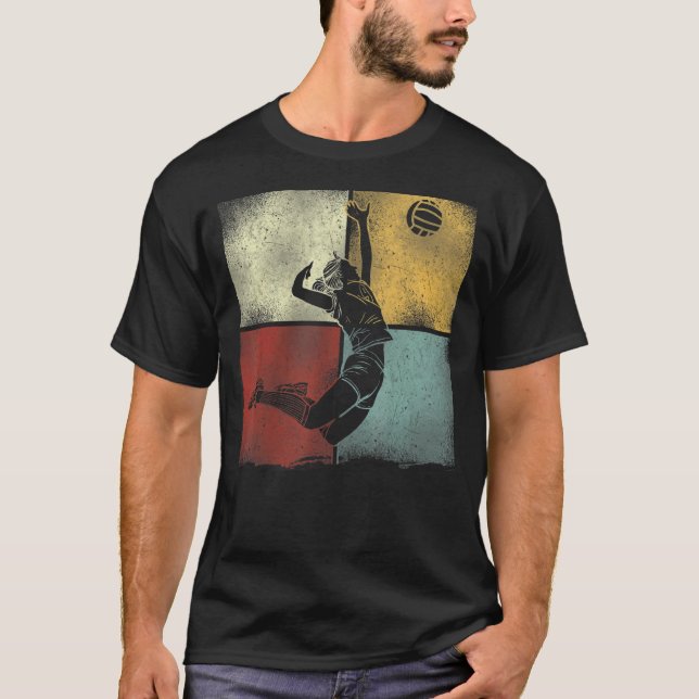 Camiseta Voleibol Team Retro Vintage 1 (Frente)