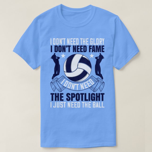 Camiseta Voleibol Um Bom Setor Como Um Garçom (Frente do Design)