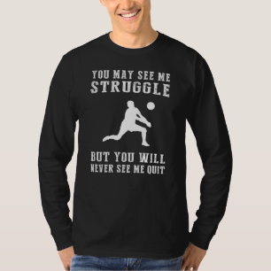 Camiseta Voleibol Verve: Espetar através de Lutas com isso