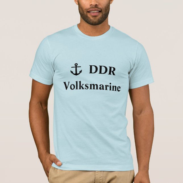 Camiseta VolksMarine DDR, Marinho da Alemanha Oriental (Frente)