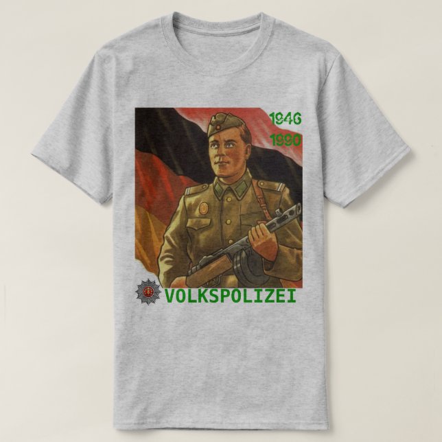 CAMISETA VOLKSPOLIZEI DDR 1946-1990 (Frente do Design)