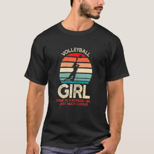 Camiseta Volleyba Gráfico Engraçado Voleibol Feminino e Gir