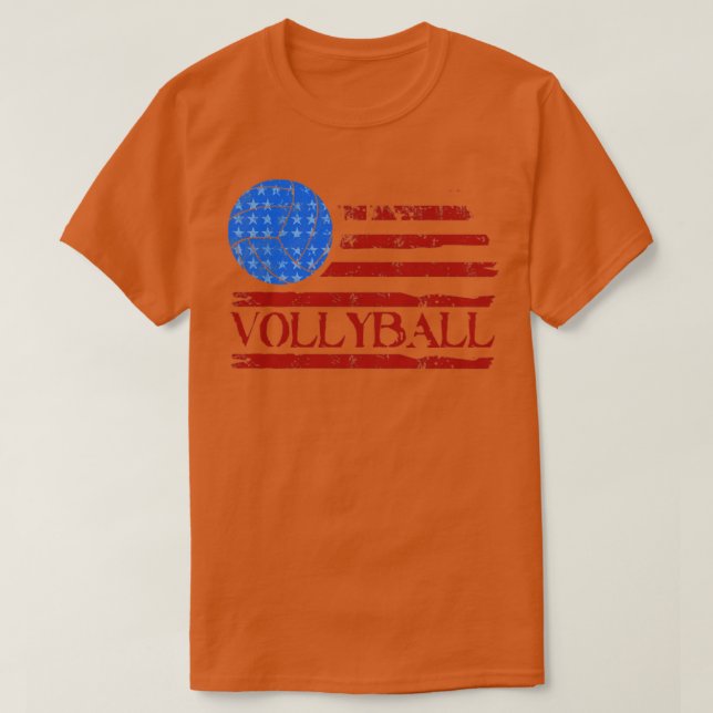 Camiseta Volleybal do Impressão de Presente de Bandeira leg (Frente do Design)