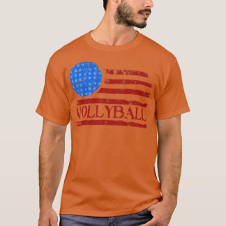 Camiseta Volleybal do Impressão de Presente de Bandeira leg