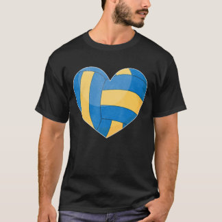 Camiseta Volleyball Ball Heart Valentine's Day For Volleyba
