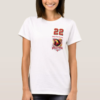 Camiseta Volleyball Germany black red gold woman Team