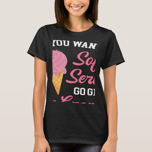 Camiseta Volleyball If You Want A Soft Serve Ice Cream Men  (Frente)