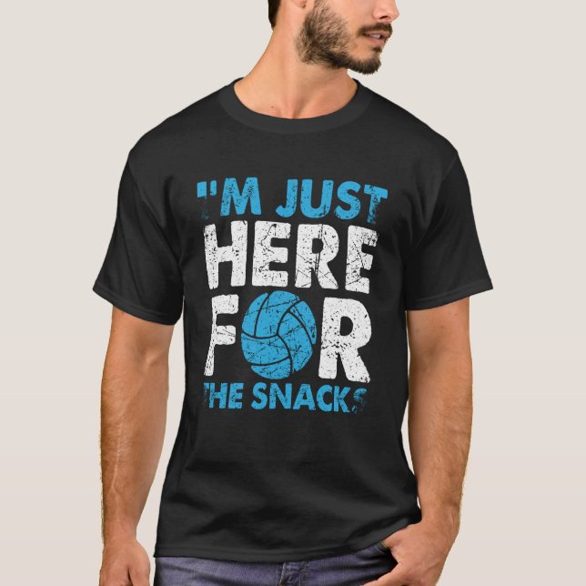 Camiseta Volleyball I'm Just Here For The Snacks  1 (Frente)