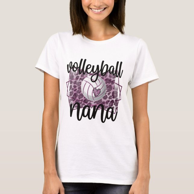 Camiseta Volleyball Nana Grandma Of Volleyball Player Nana  (Frente)