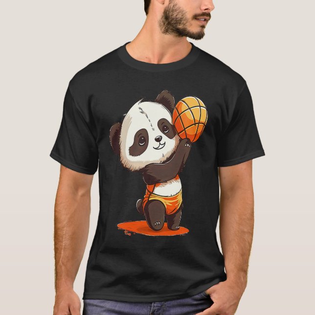 Camiseta Volleyball Panda  Panda Hugging A Volleyball (Frente)