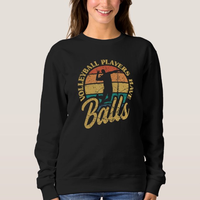 Camiseta Volleyball Players Have Balls Beach Volleyball Vin (Frente)