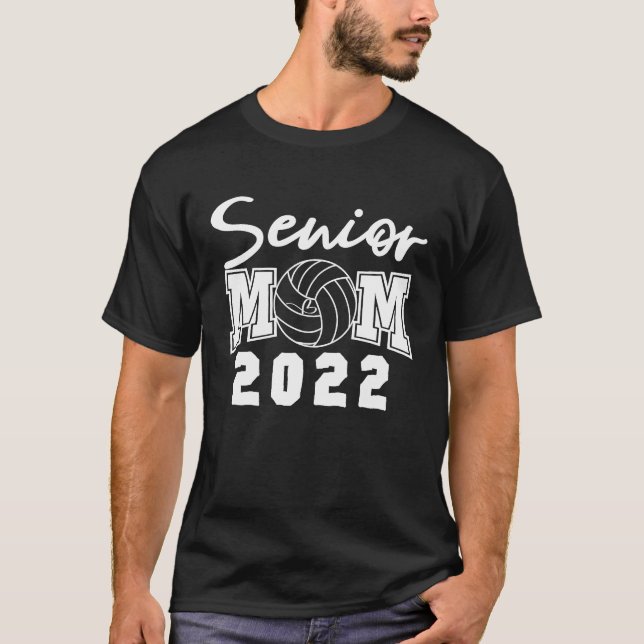 Camiseta Volleyball Senior Mom 2022 Mom Back To School 2021 (Frente)
