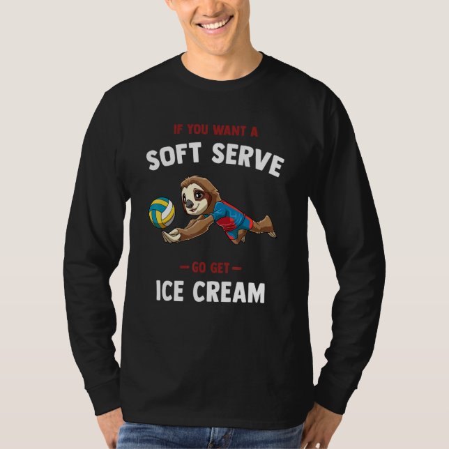 Camiseta Volleyball Soft Serve     Sloth Volleyball (Frente)