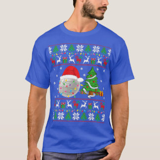 Camiseta Volleyball Ugly Christmas Sweater Volley Xmas Ligh