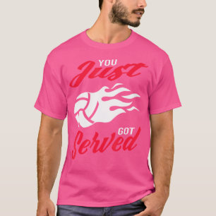 Camiseta Volleyballer De Praia Que Acabou De Ser Servido