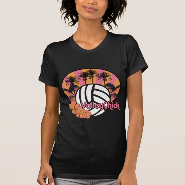 Camiseta VolleyChickPalmBeach (Frente)