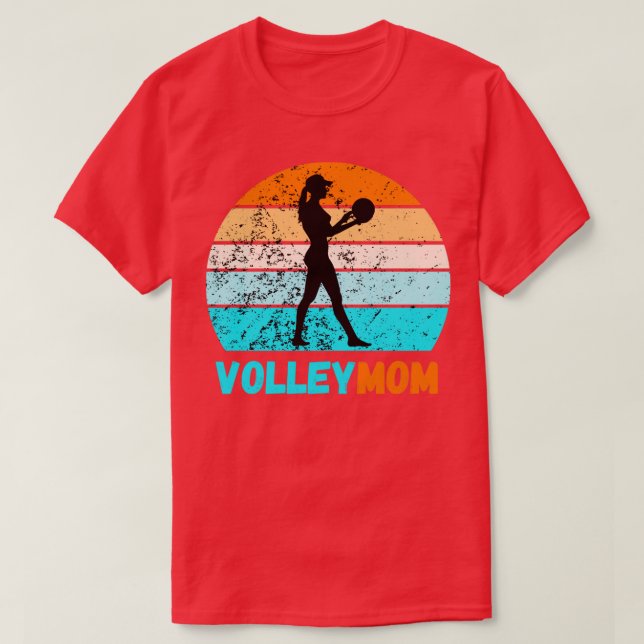 Camiseta VolleyMamãe Voleibol Mãe3 (Frente do Design)
