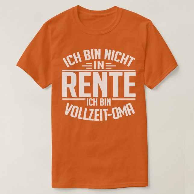 Camiseta Vollzeit Oma White (Frente do Design)