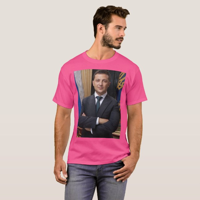 Camiseta Volodymyr Oleksandrovych Zelenskyy Ucrânia T-Shir (Frente Completa)