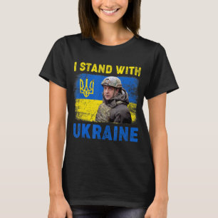Camiseta Volodymyr Zelensky I Stand Com A Ucrânia Ucraniana