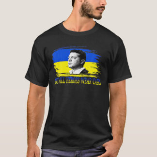 Camiseta Volodymyr Zelensky Nem Todos Heróis Vestem Capas S