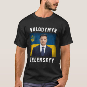 Camiseta Volodymyr Zelensky Zelenskyy Ucrânia Fla Ucraniana