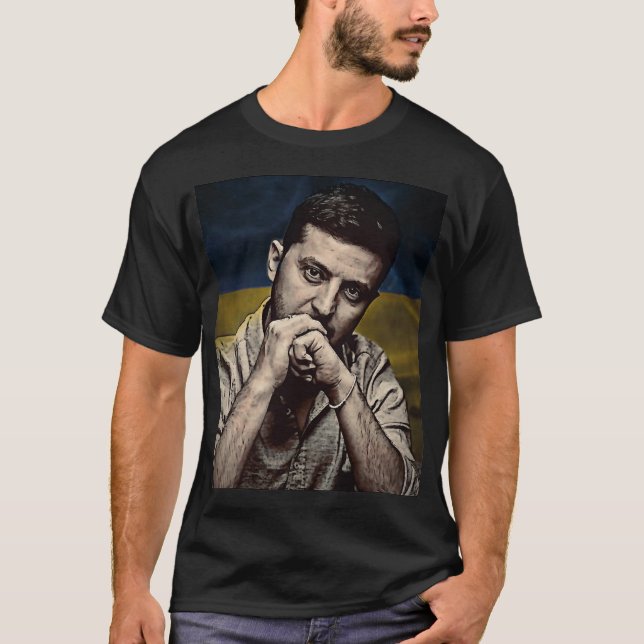 Camiseta Volodymyr Zelenskyy Presidente da Ucrânia (Frente)