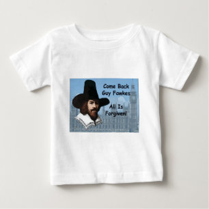 Camiseta Volta Guy Fawkes que tudo é perdoado