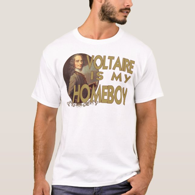 Camiseta Voltaire é meu ficar em casa (Frente)
