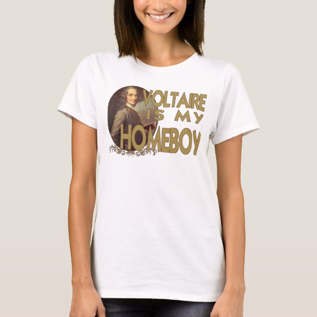Camiseta Voltaire é meu ficar em casa (Frente)