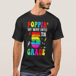 Camiseta Voltando às Aulas Primeiro Dia Estourando Meu Cami