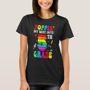 Camiseta Voltando às Aulas Primeiro Dia Estourando Meu Cami