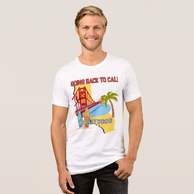 Camiseta Voltando para Cali Masculino Bella+Canvas (Frente Completa)