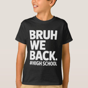 Camiseta Voltando para o primeiro dia do ensino médio adole