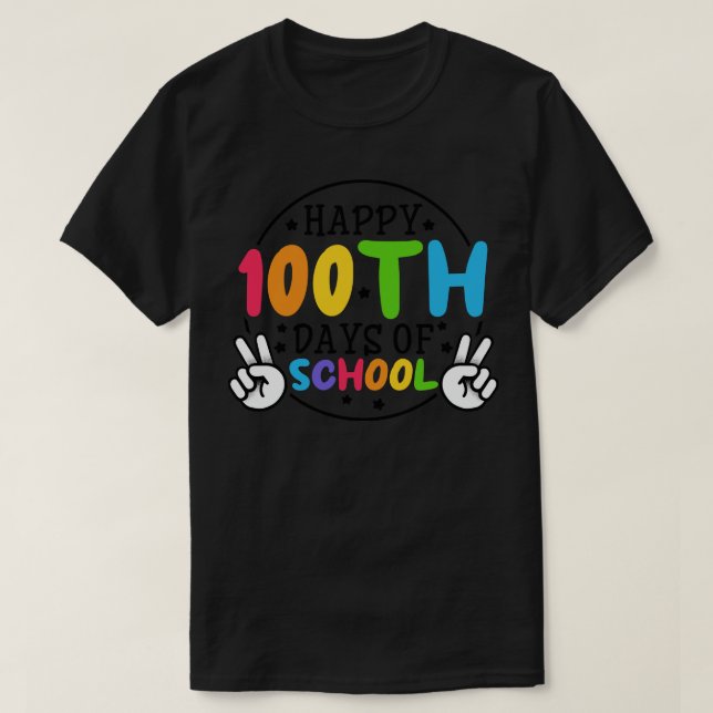 Camiseta Voltar À Escola 100 Dias De Escola (356) (Frente do Design)