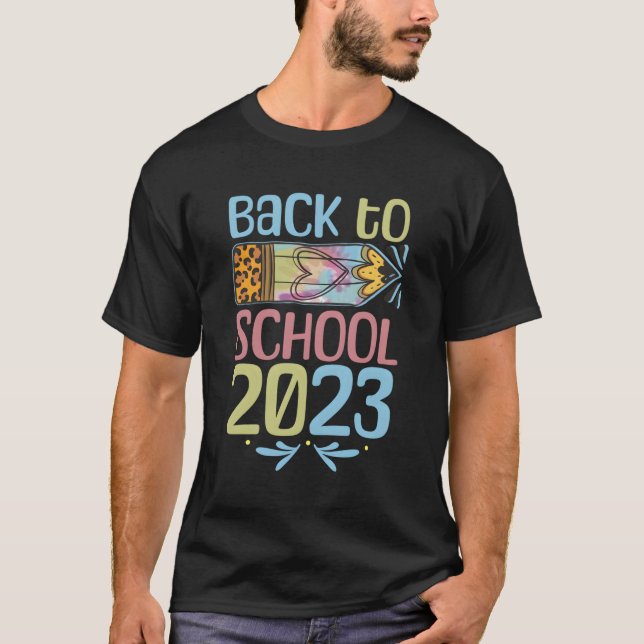 Camiseta Voltar À Escola 2023 Grau De Aluno De Professores (Frente)